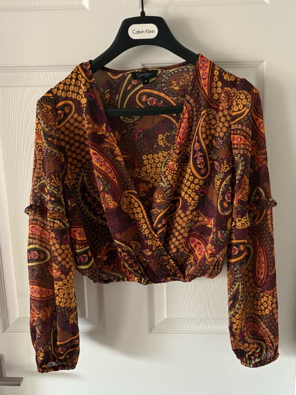 Jessica Simpson Women's Marisol Printed Top Size XS